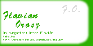 flavian orosz business card
